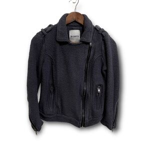BB‎ Dakota Womens Knit Long Sleeve Zip Front Moto Jacket Gray 

Size Small